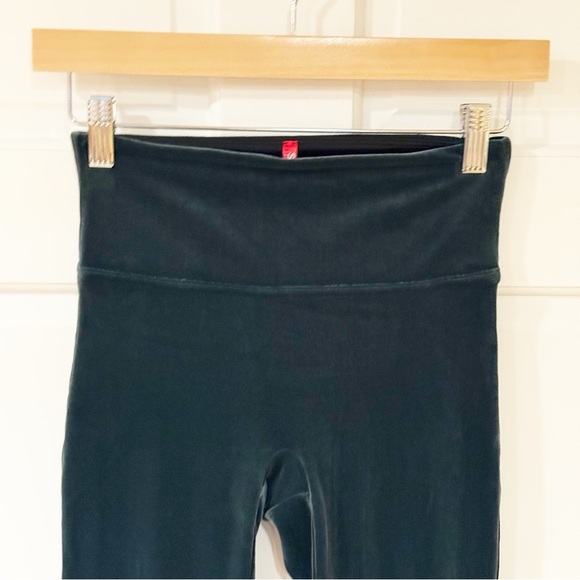 Spanx Velvet Leggings Malachite Emerald Green High Waisted SP - Picture 5 of 11